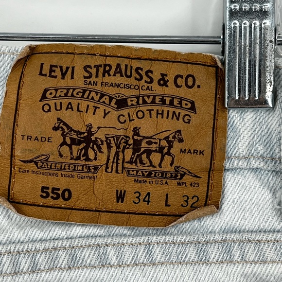 Levi’s vintage 550 orange tab jeans 34x32 USA - Picture 5 of 8